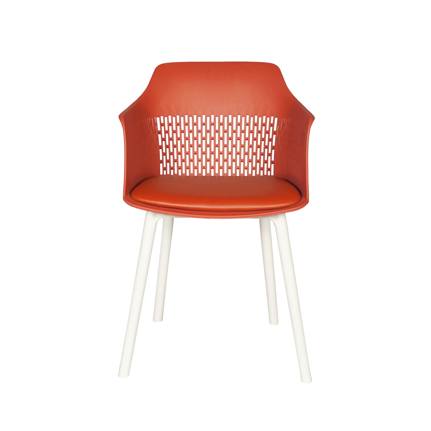 Austria Cafe Chair Cushion with White Legs (Pack of 2)