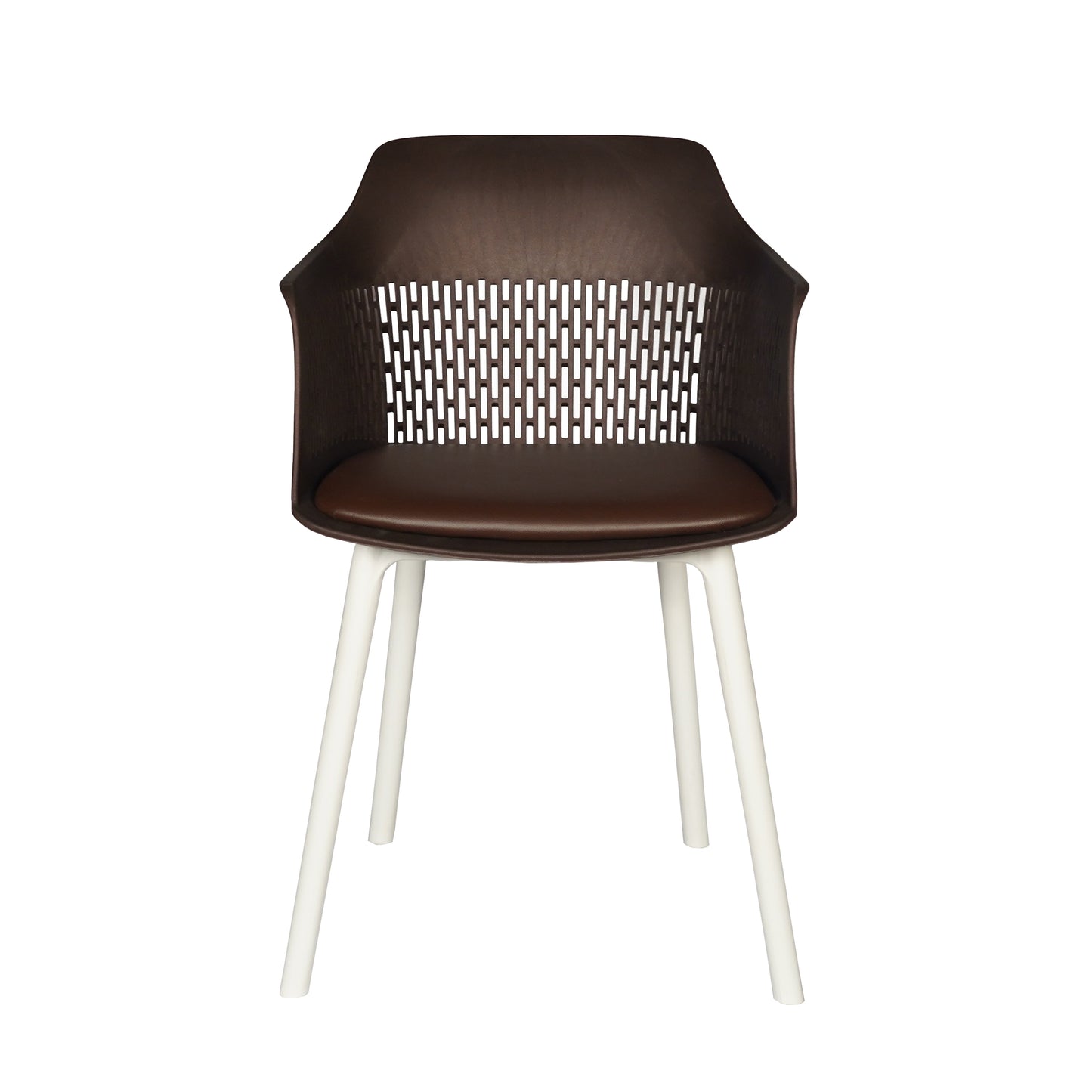 Austria Cafe Chair Cushion with White Legs (Pack of 2)