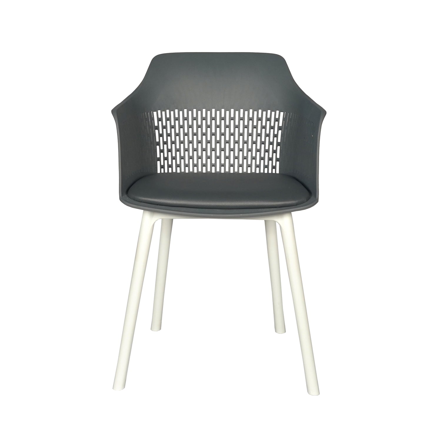 Austria Cafe Chair Cushion with White Legs (Pack of 2)