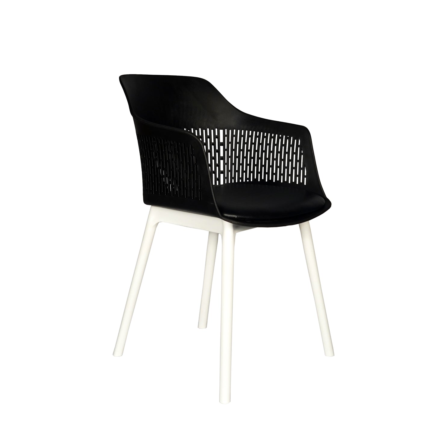 Austria Cafe Chair Cushion with White Legs (Pack of 2)