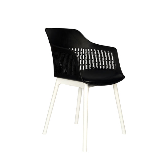 Austria Cafe Chair Cushion with White Legs (Pack of 2)