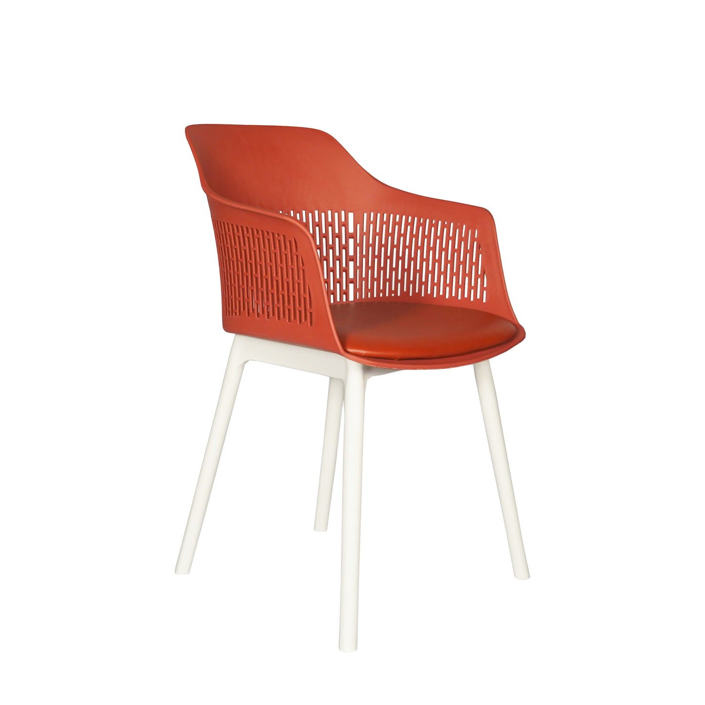 Austria Cafe Chair Cushion with White Legs (Pack of 2)