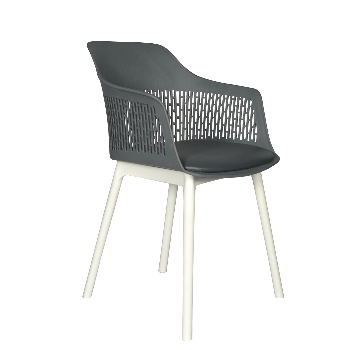 Austria Cafe Chair Cushion with White Legs (Pack of 2)