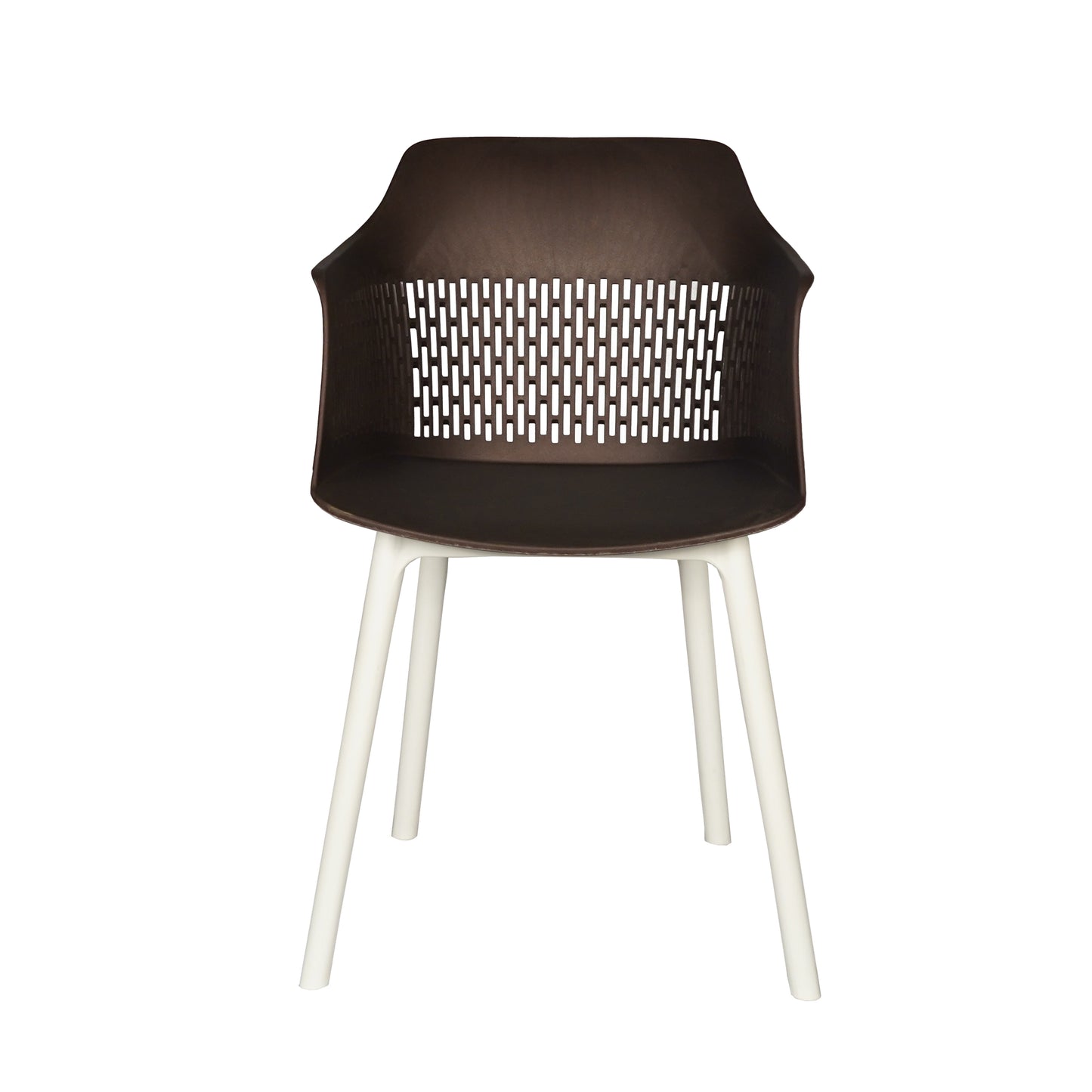 Austria Cafe Chair Cushion with White Legs (Pack of 2)