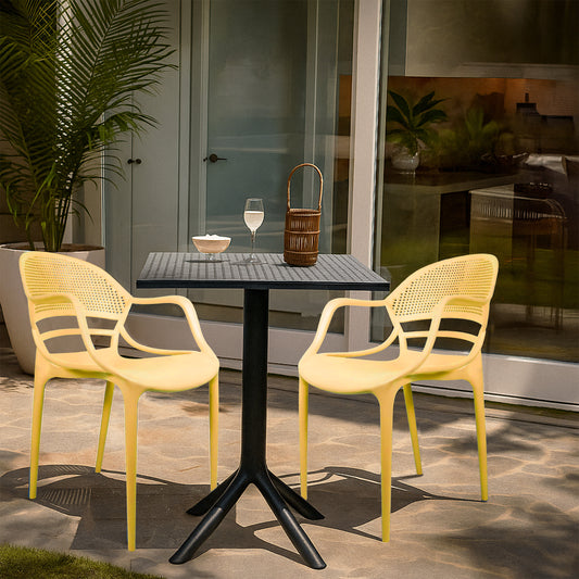 Plaza Square Table With 2 Sunset Chair