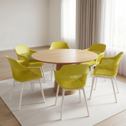 Austria Chair With White Legs (Pack of 2)